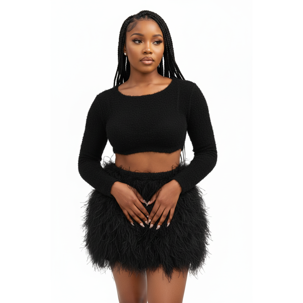 Fluffy See Through Top Set – YELLOW SUB TRADING