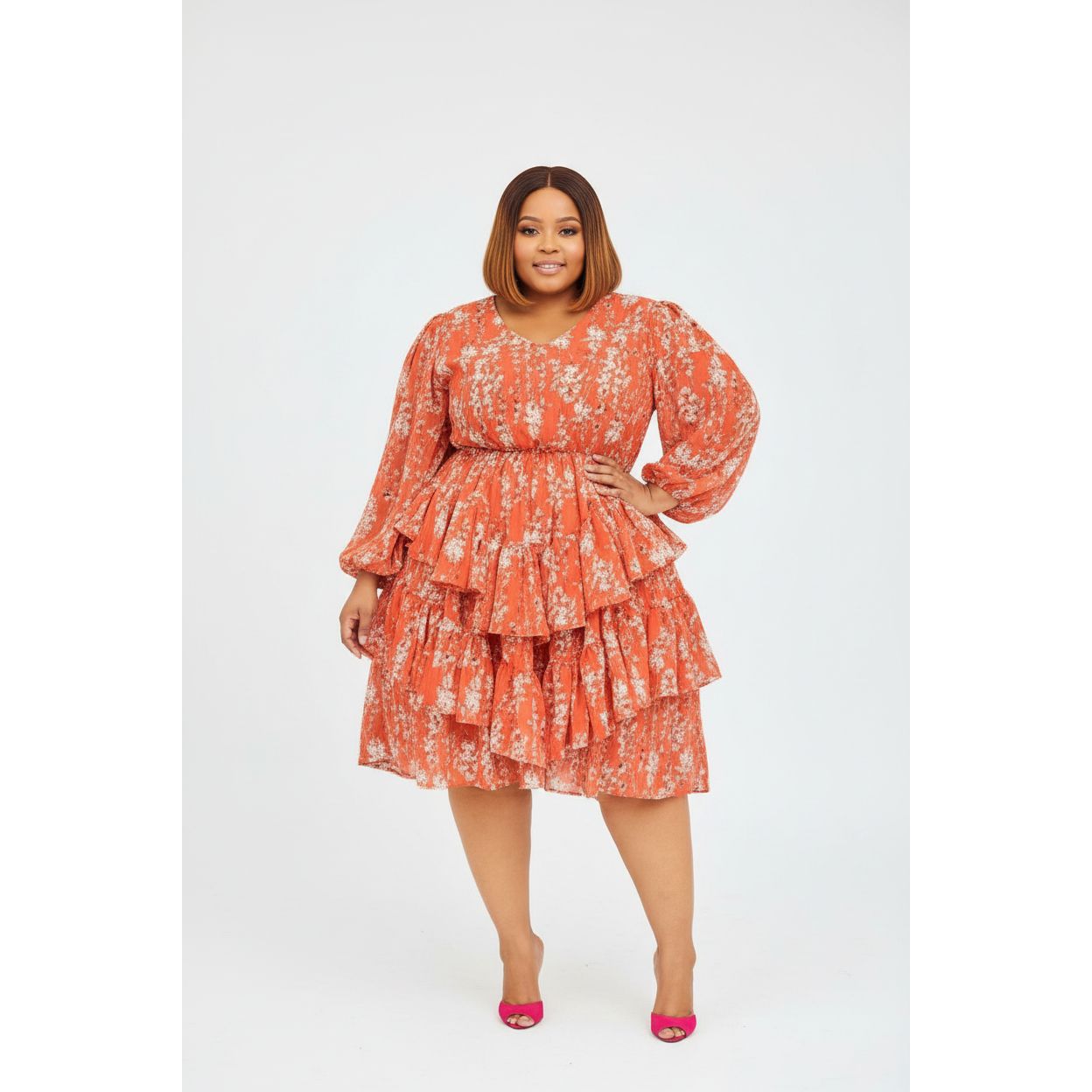 Plus Ruffle Bottom Mini Formal Dress – YELLOW SUB TRADING