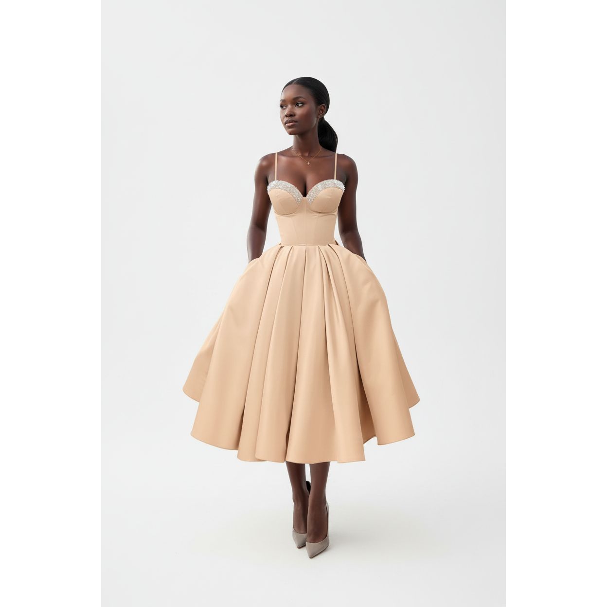 sachin and babi light blue dress Elegant White Ruffled Sheath Cocktail Dress Short Halter #HTX86004 main image 0