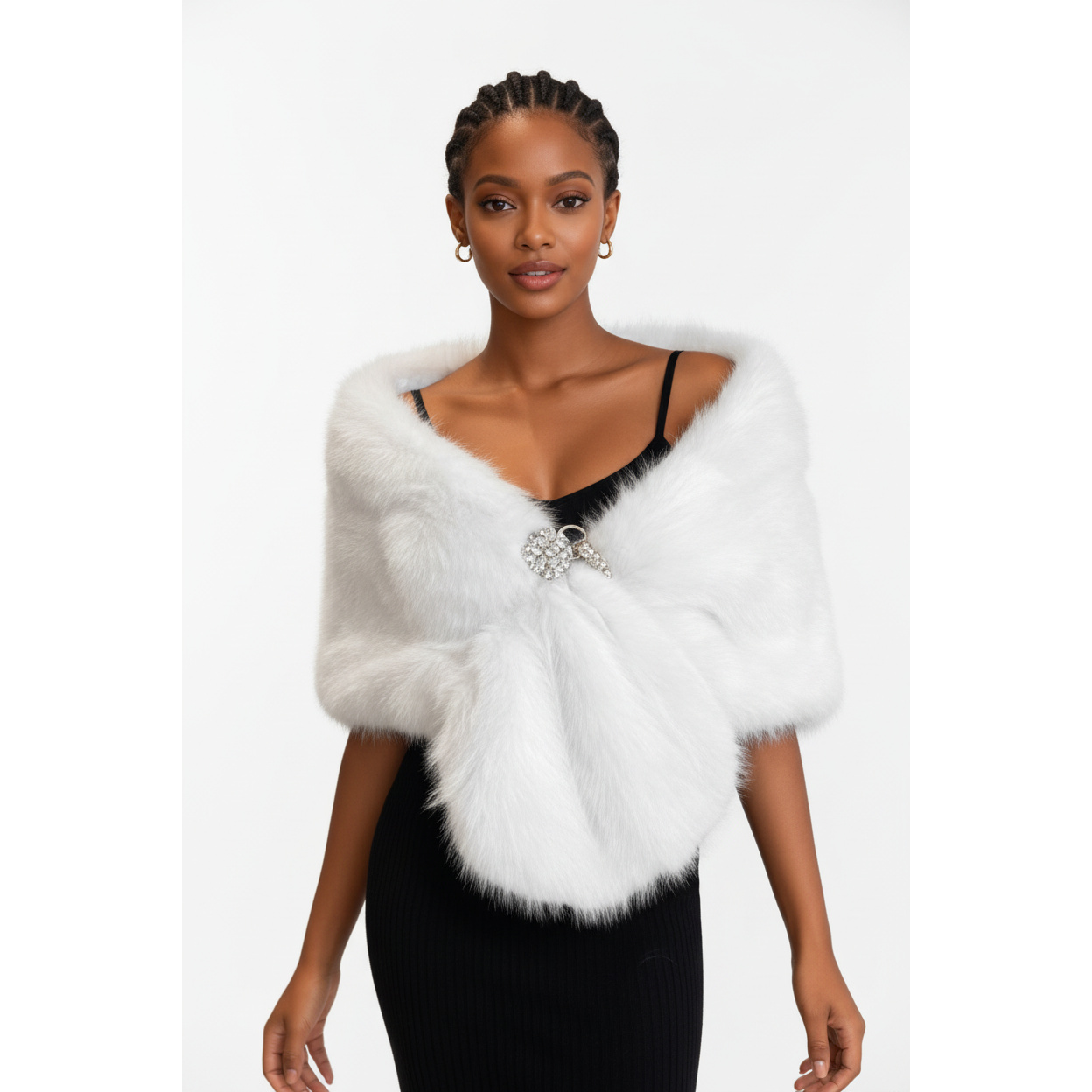 Cloak Fur Thicken Warm Short Outerwear | Yellow Sub Trading