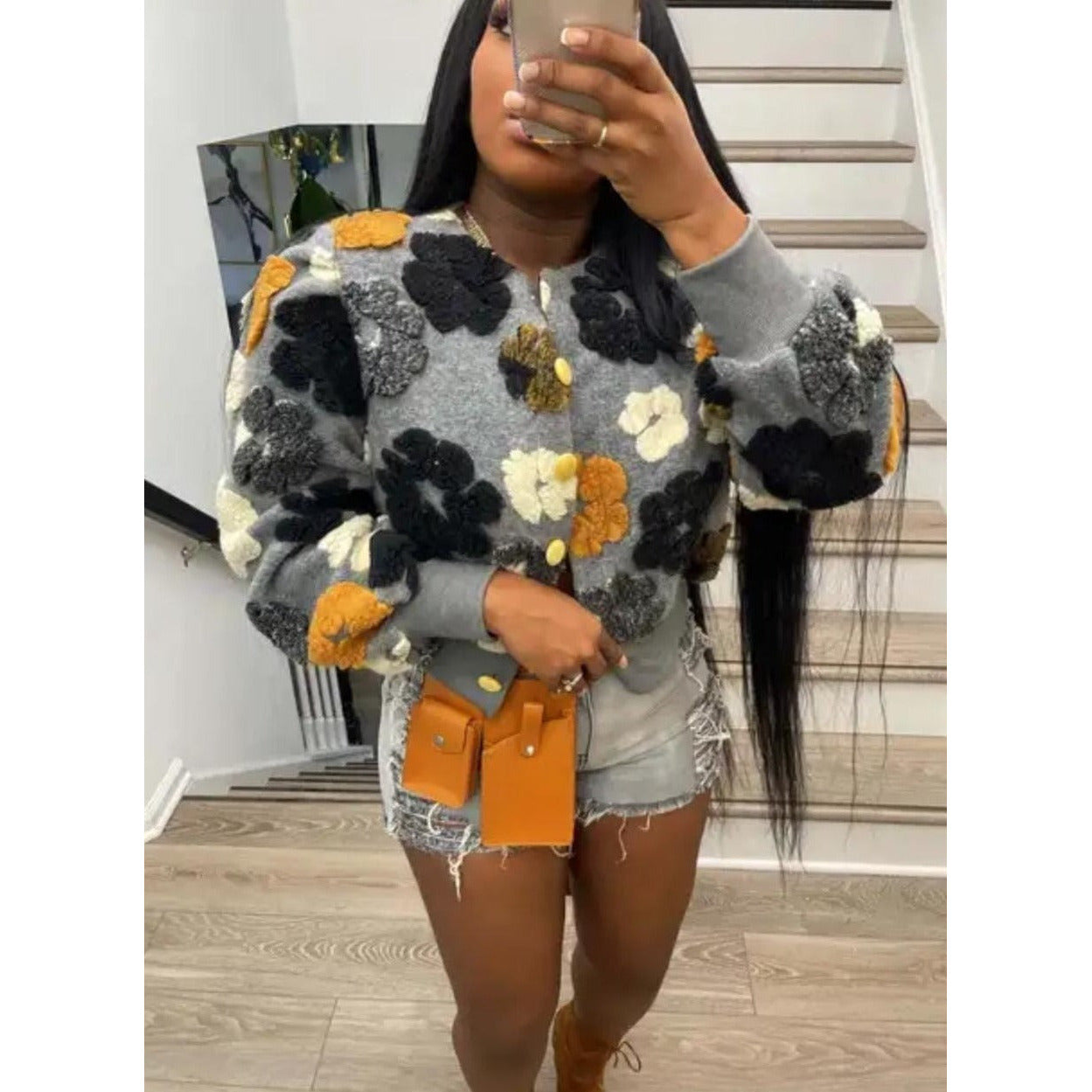 Flower Embraided Crop Jacket – YELLOW SUB TRADING