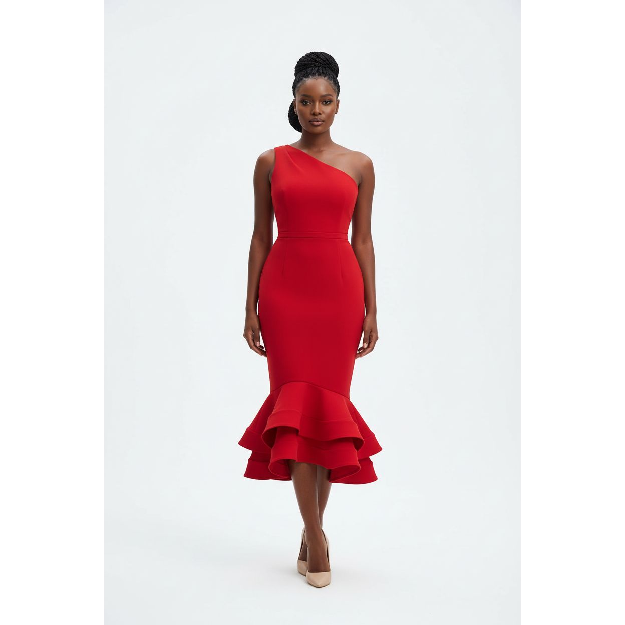 One Shoulder Cocktail Dress