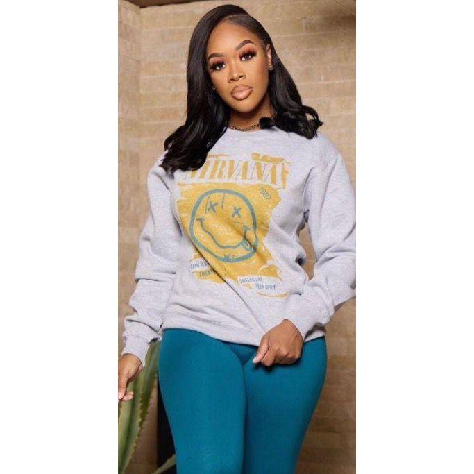 Nirvana Smiley Sweatshirt