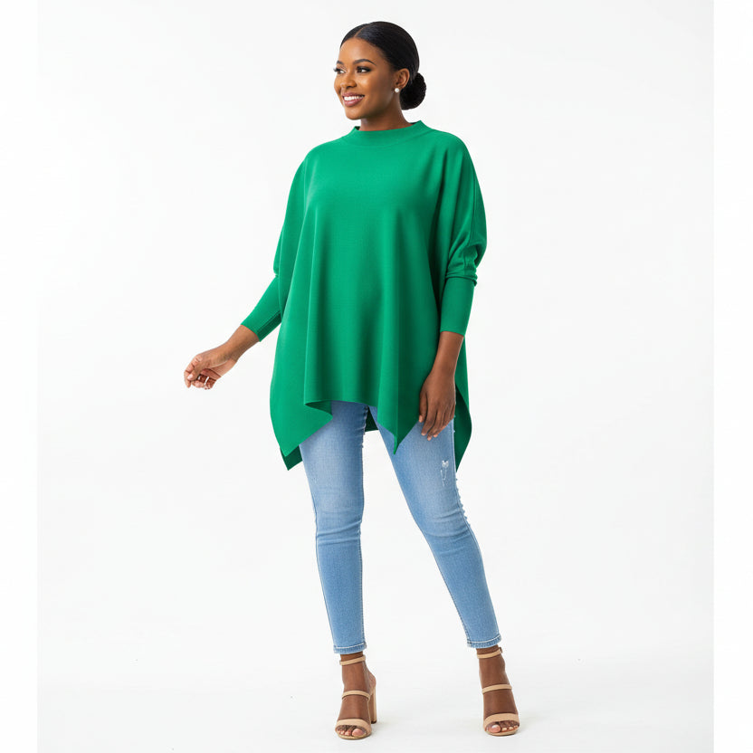 Beaded Round Neck Knit Top