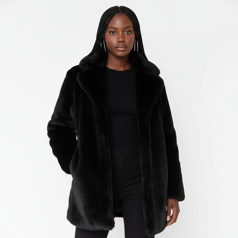 Stylish Fluffy Fur Jacket