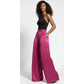 Loose Solid Color Haigh Waist Pant