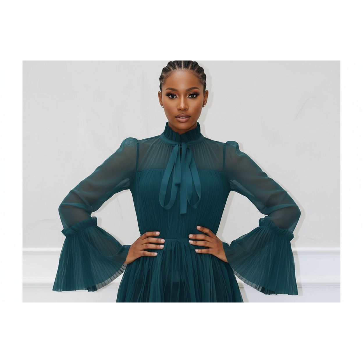 Turtleneck Lace Blouse