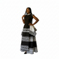 Tradiotional Printed Short Sleeve Xhosa Two Piece Set