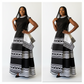 Tradiotional Printed Short Sleeve Xhosa Two Piece Set
