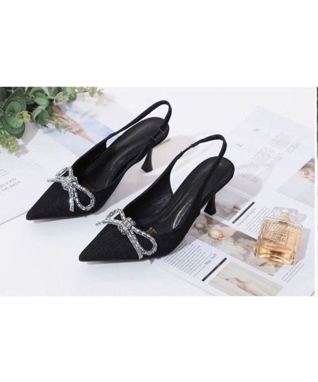 Pointed Toe Bow Knot Heel