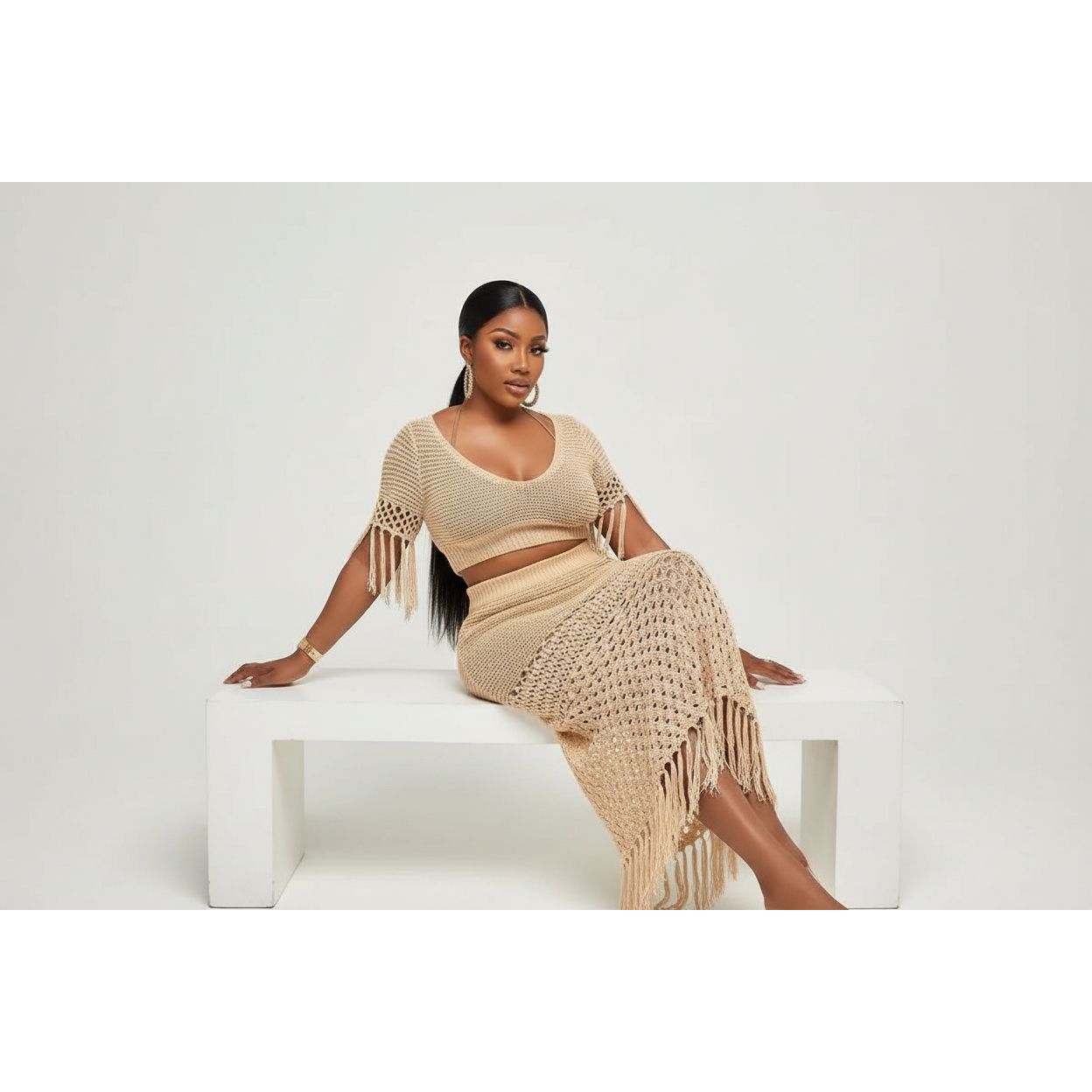 Retro Chic Knitted Set