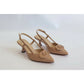 Mid Slingback Pointed Court Heels