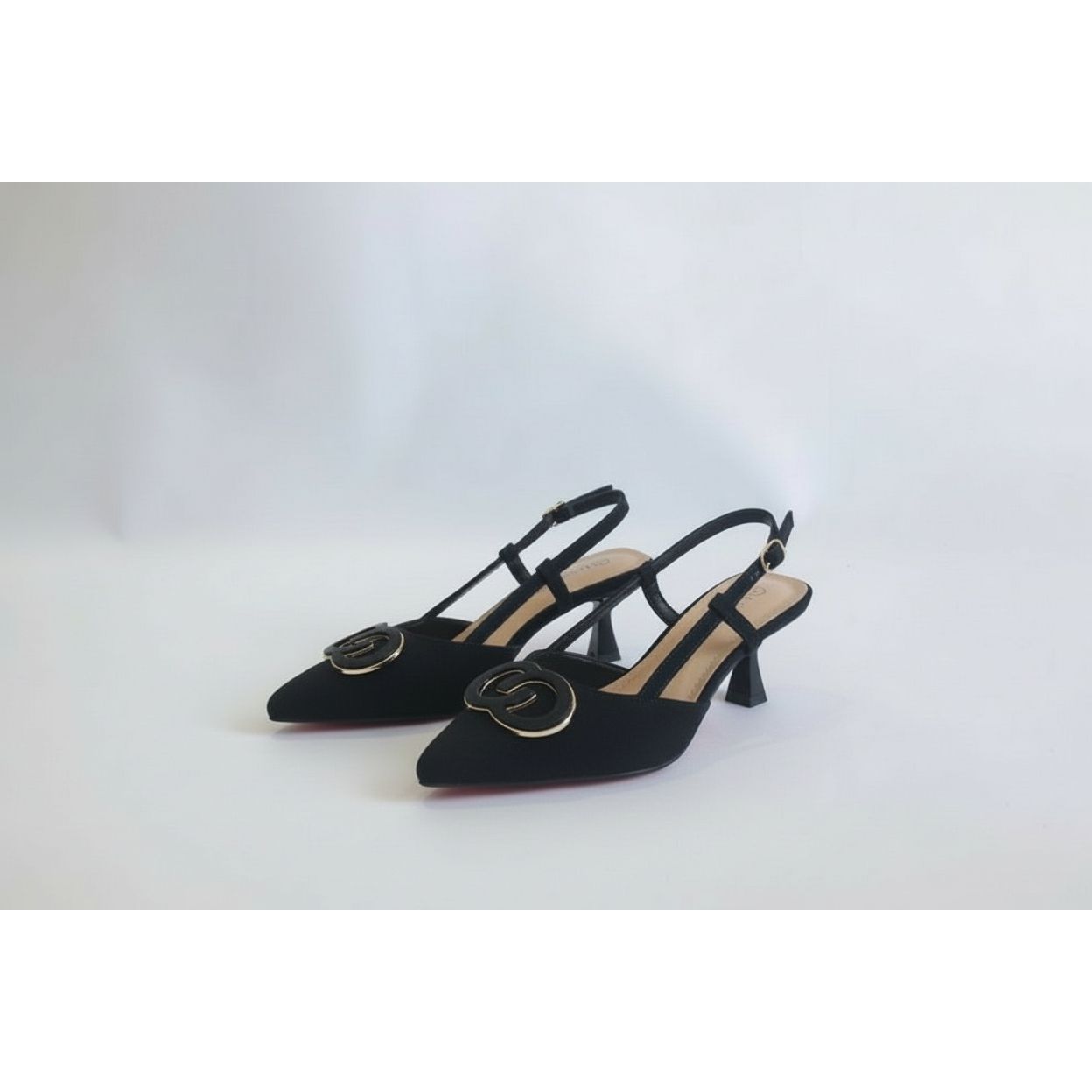 Mid Slingback Pointed Court Heels