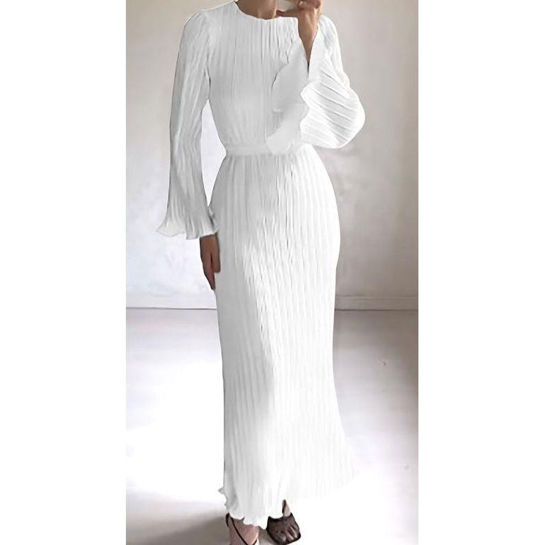 Long Sleeve Round Neck Dress