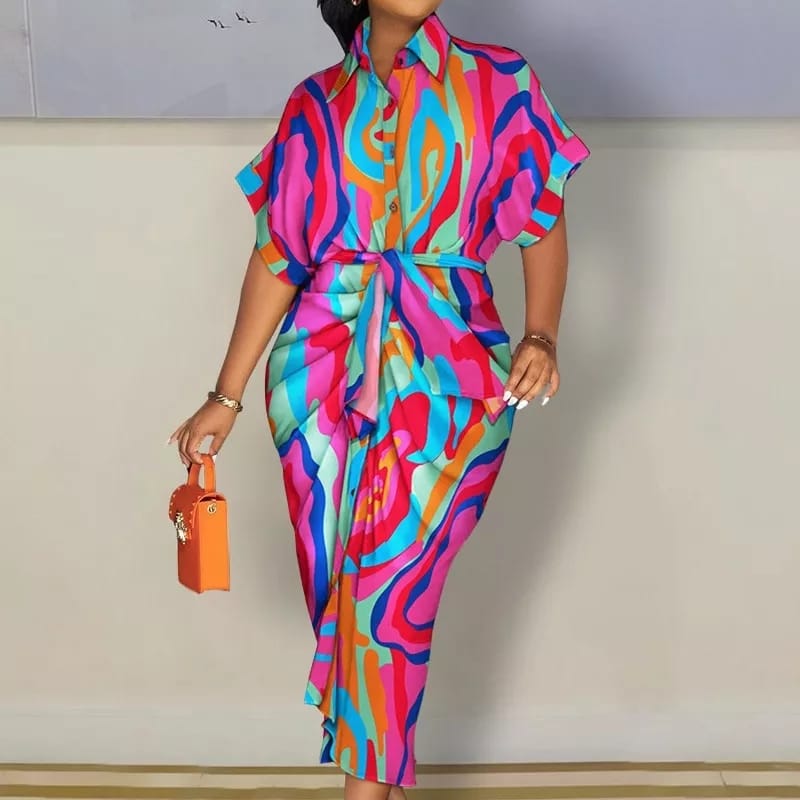 Button Casual Dress