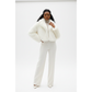 Vintage Oversized Crop Faux Fur Jacket