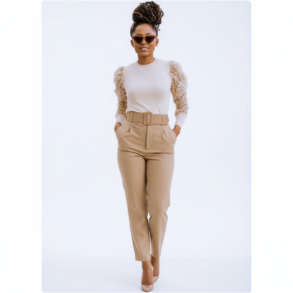 High Waisted skinny formal pants.