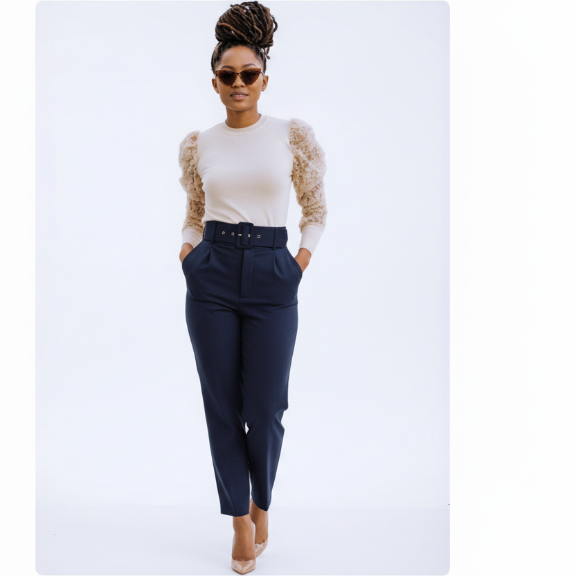 High Waisted skinny formal pants.