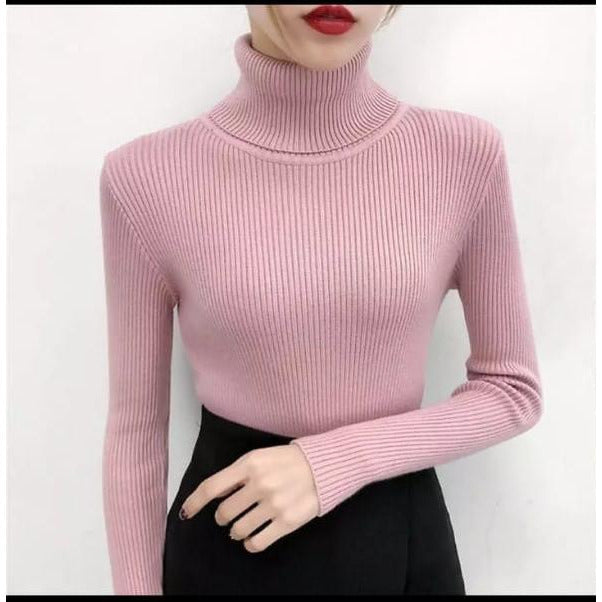 Knitted Polo Neck
