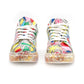 Fashion Lace Up Low Top Platform Shoes.