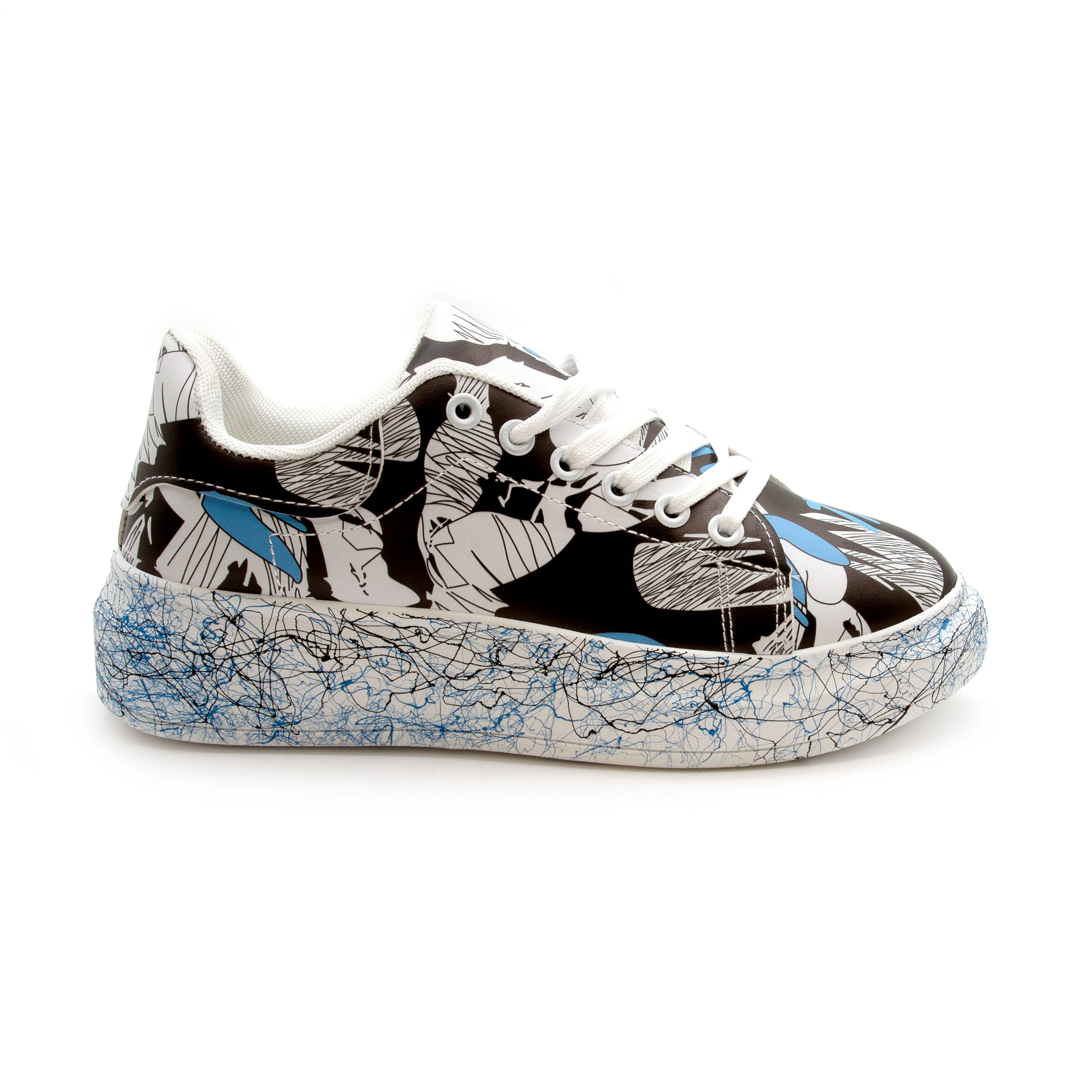 Fashion Lace Up Low Top Platform Shoes.