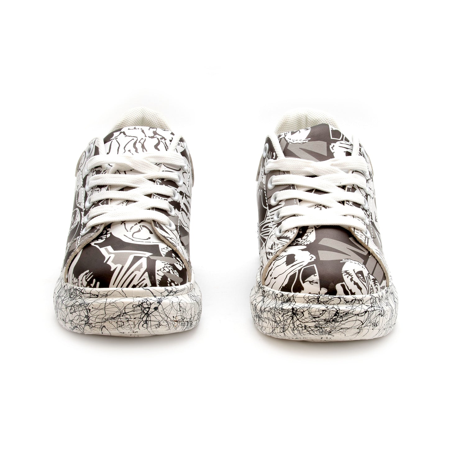 Fashion Lace Up Low Top Platform Shoes.