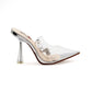 Stiletto Ankle Strap High Heels clear Peep Toe Tie Up Shoes.