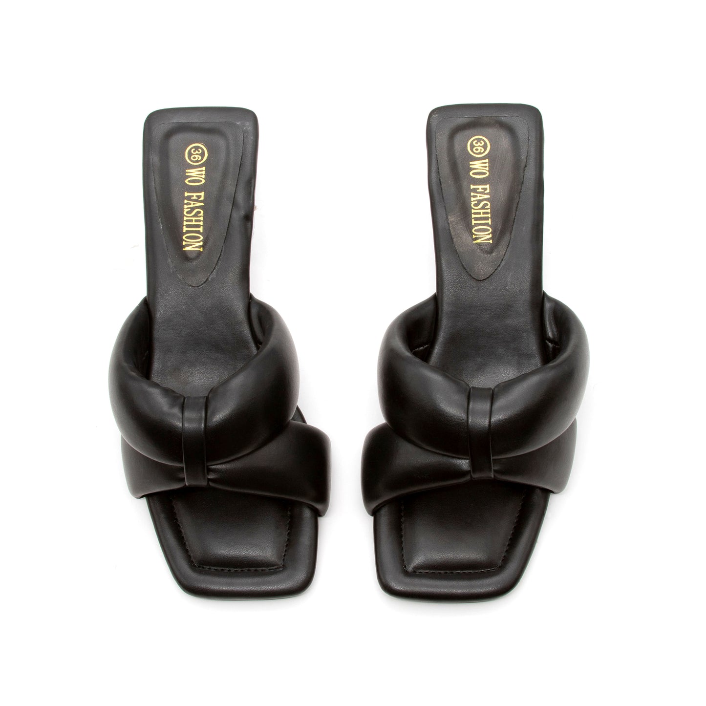 Crystal Low Heel Mules