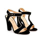 Summer Platform Fish Mouth Sandals Block High Heels.