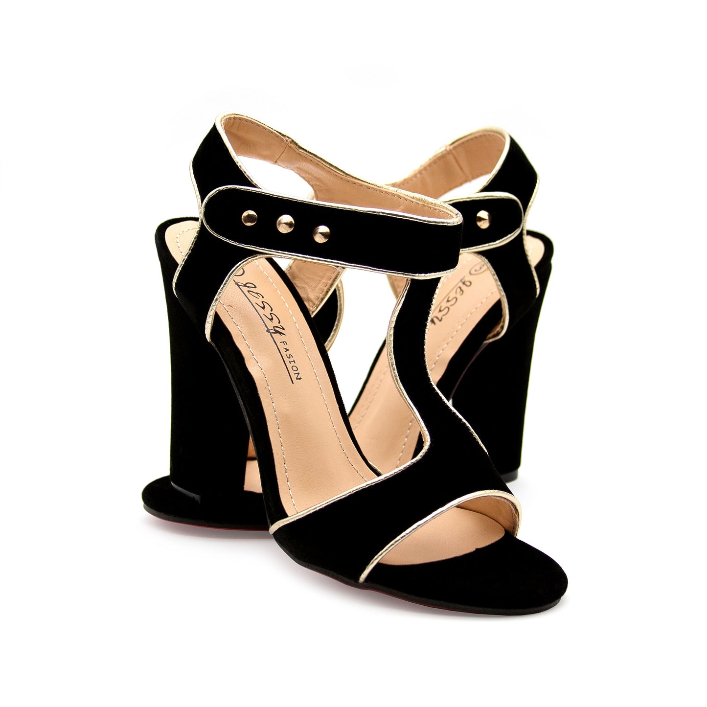 Summer Platform Fish Mouth Sandals Block High Heels.