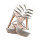 Spiral Rhinestone Sling High Heel