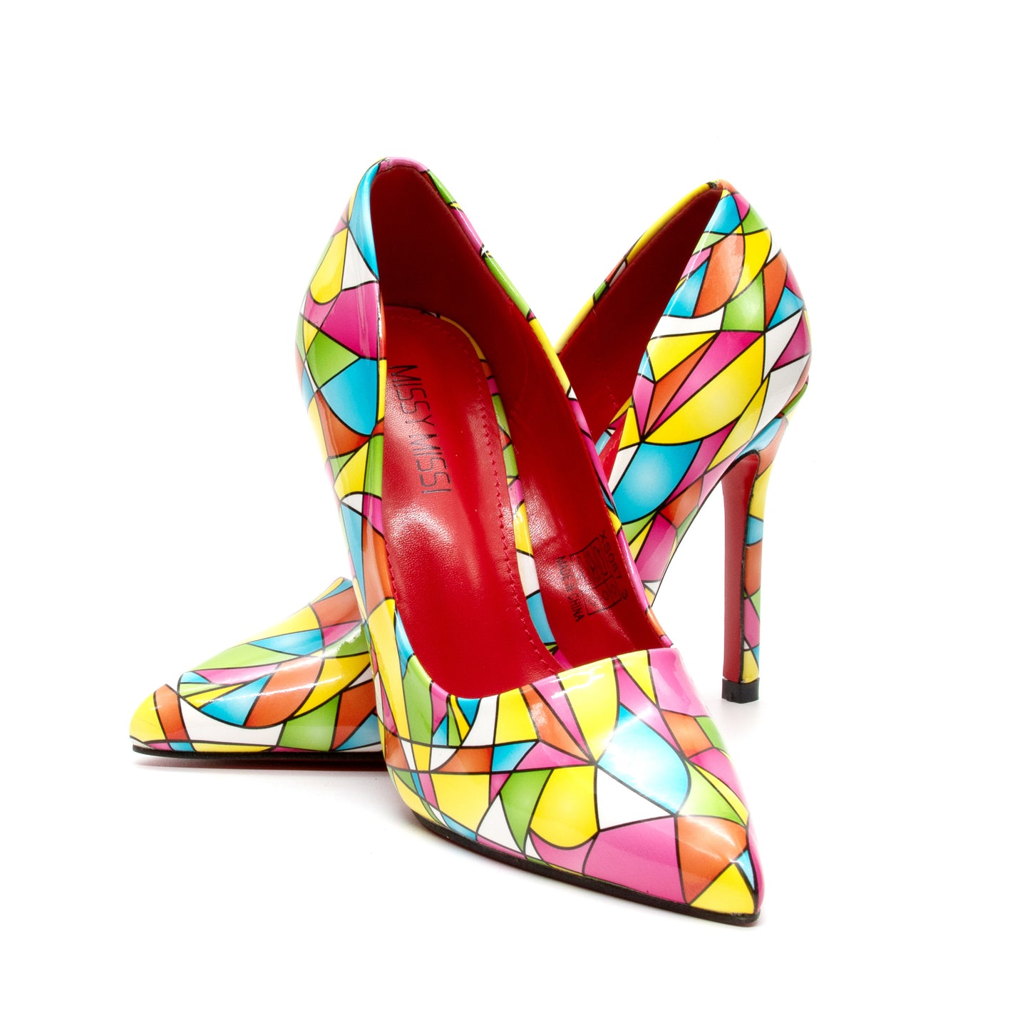 Match African Print ladies Pumps