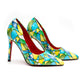 Match African Print ladies Pumps