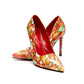 Match African Print ladies Pumps