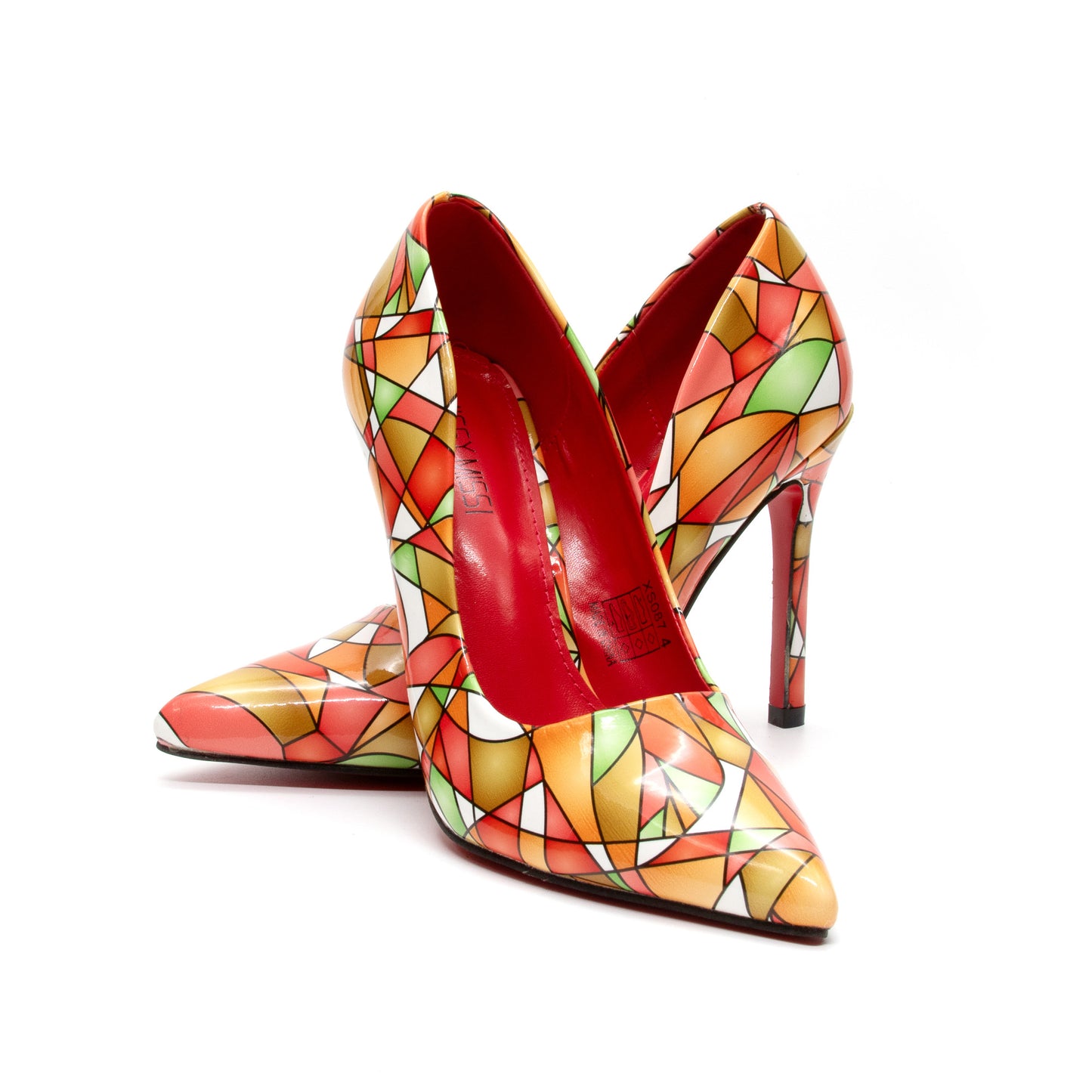 Match African Print ladies Pumps