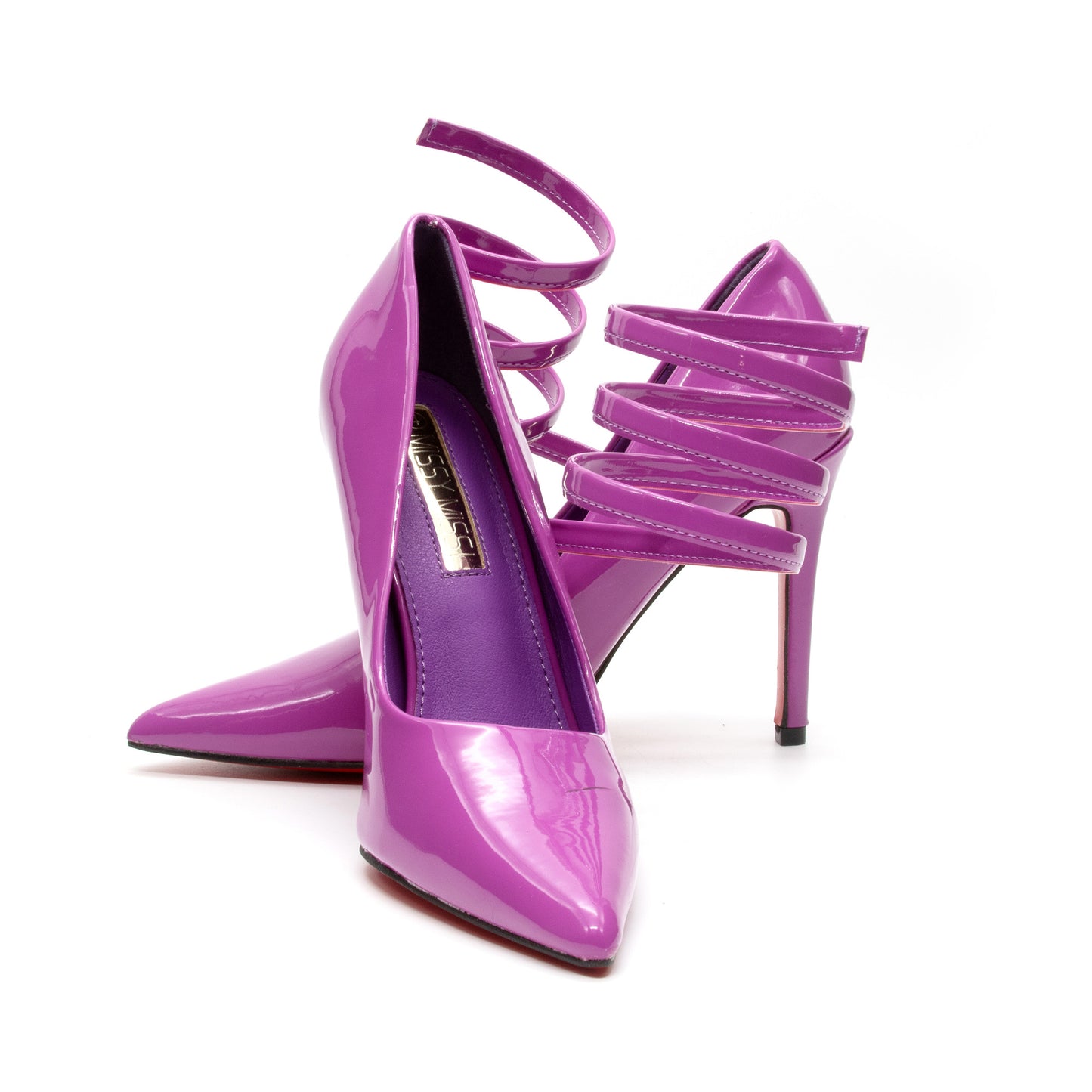Glossy Pointed Toe High Heel