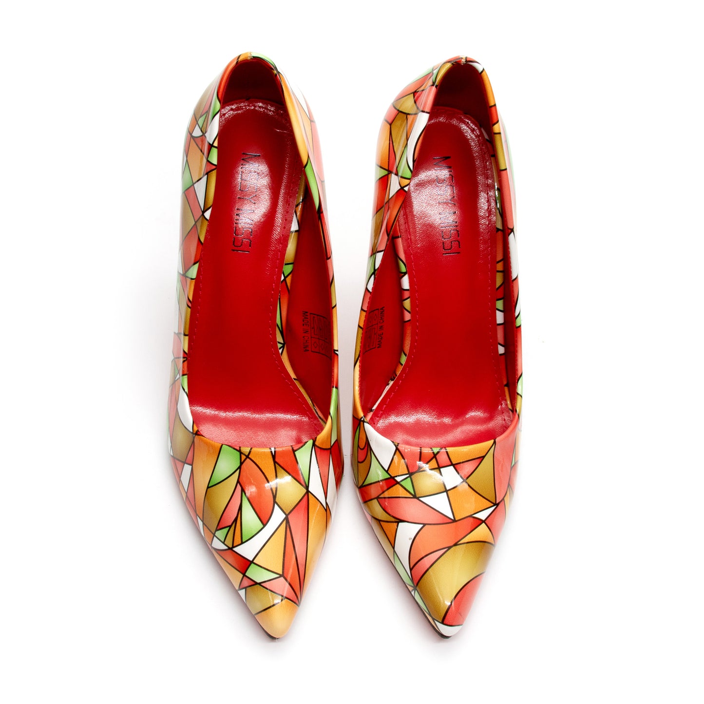 Match African Print ladies Pumps