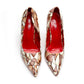 Match African Print ladies Pumps