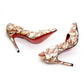 Match African Print ladies Pumps