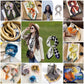 Luxury Print Silk Satin Head Scarf
