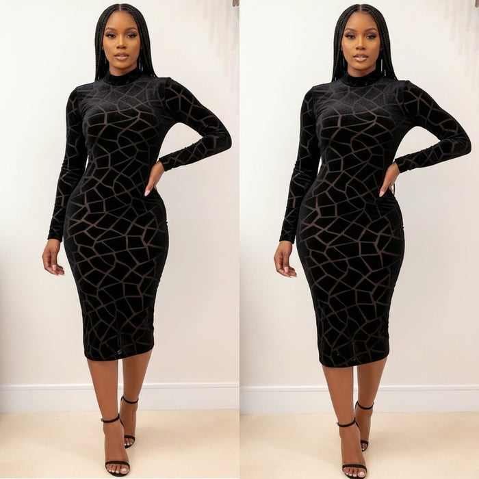 Women’s Sleeveless Round Neckline Bodycon Dress main image 1