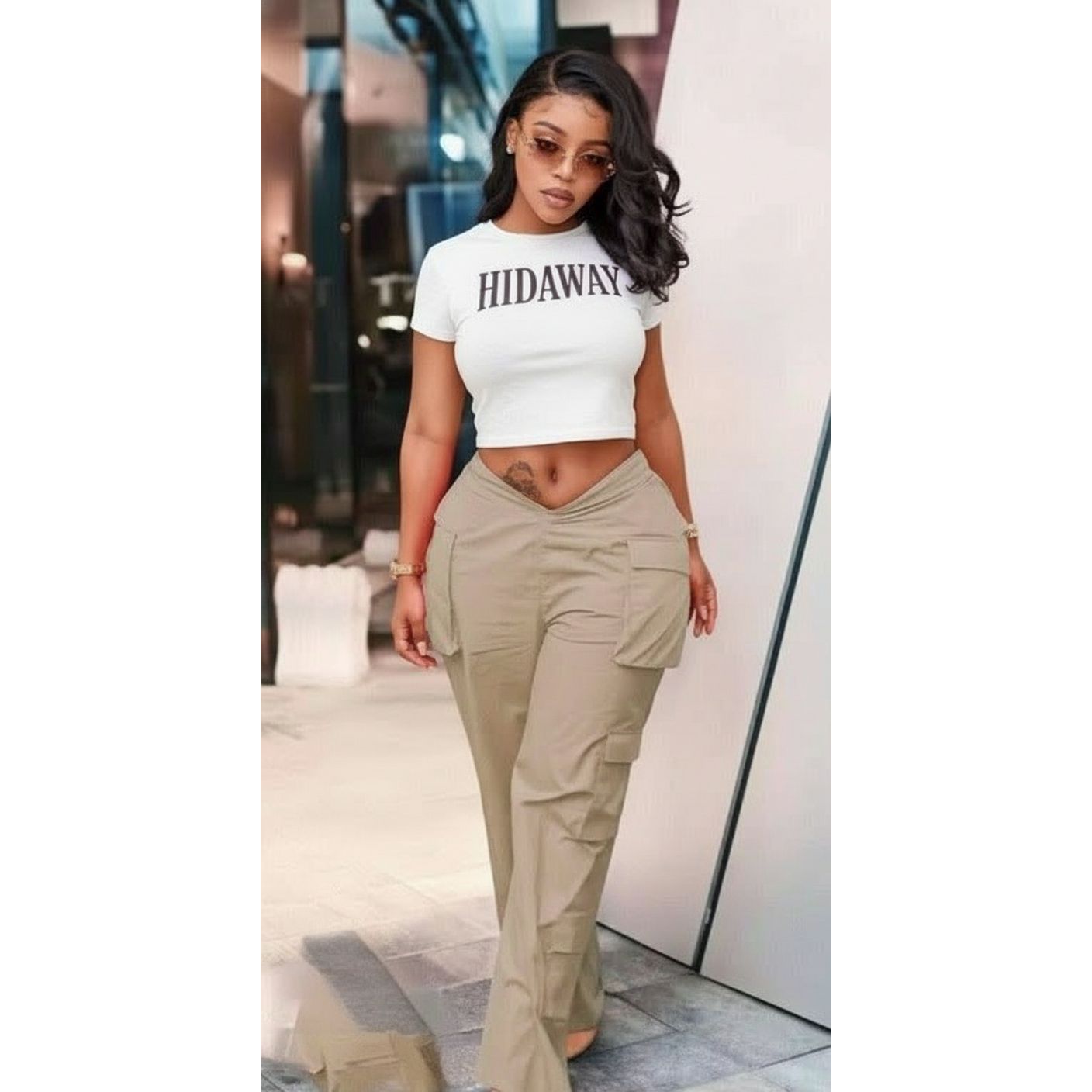 Vintage Side Pockets Cargo Pants