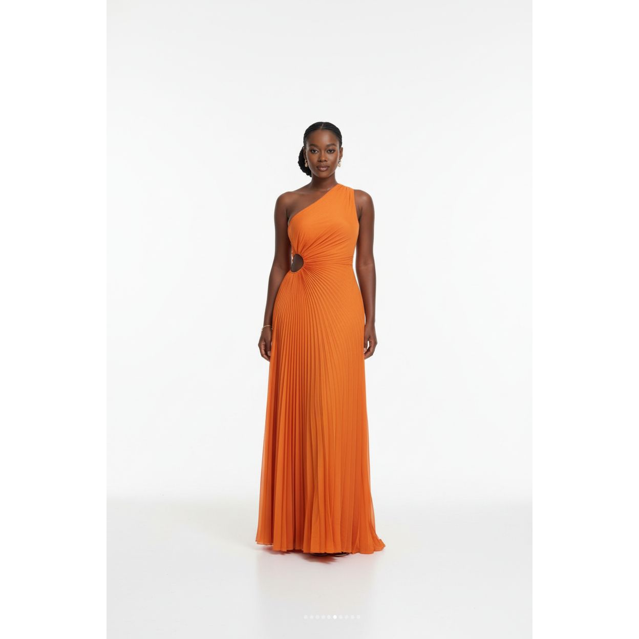 Vintage One Shoulder Sleeveless Dress