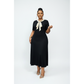 Bow Tie Ribbed Elegant Short Sleeve Knit Dress