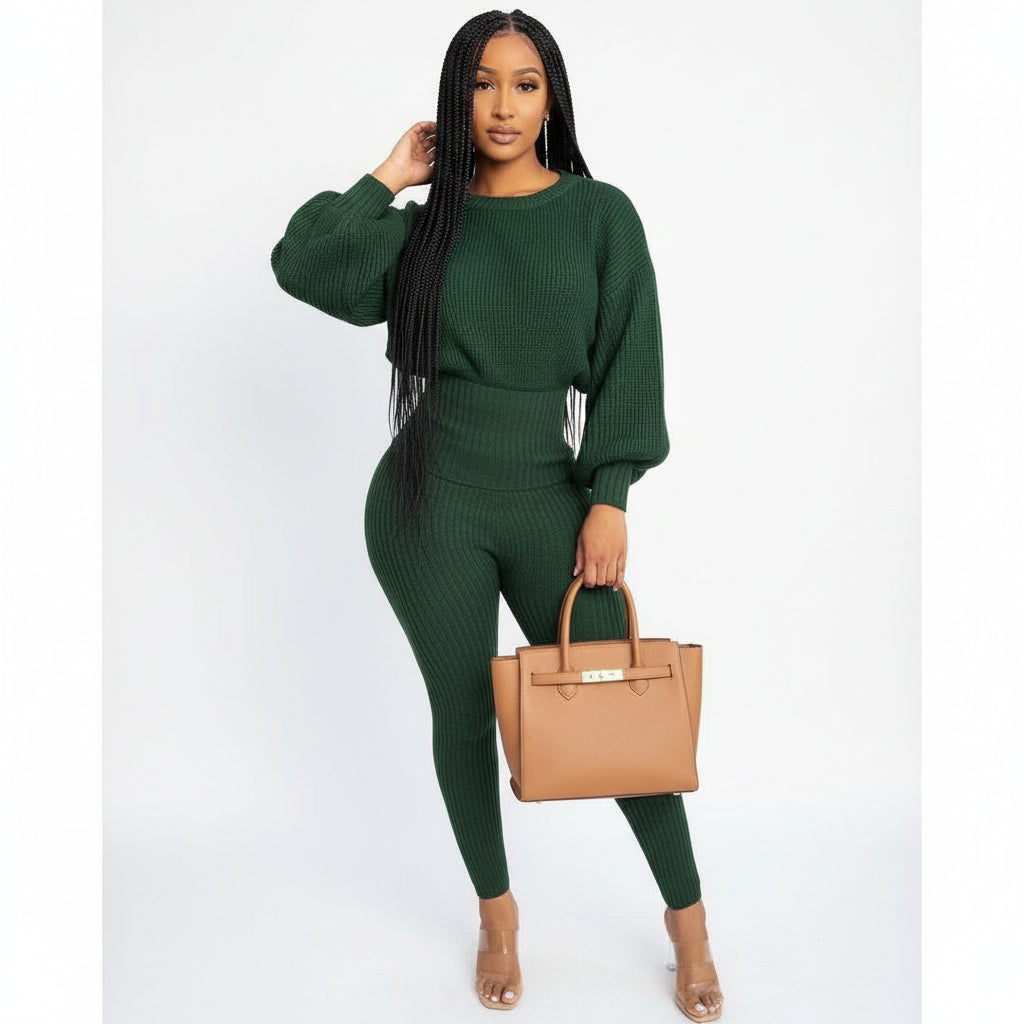 knitted Tracksuit Set