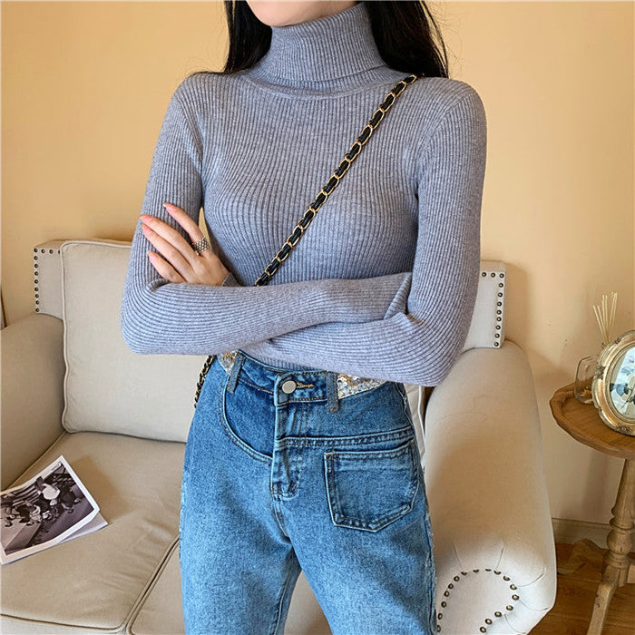 Pullover Turtleneck Light Sweater Poloneck
