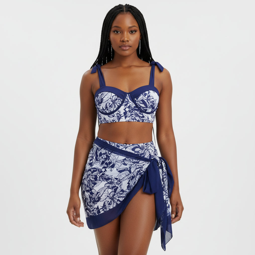 2 Pieces Swim Set And Cover Ups