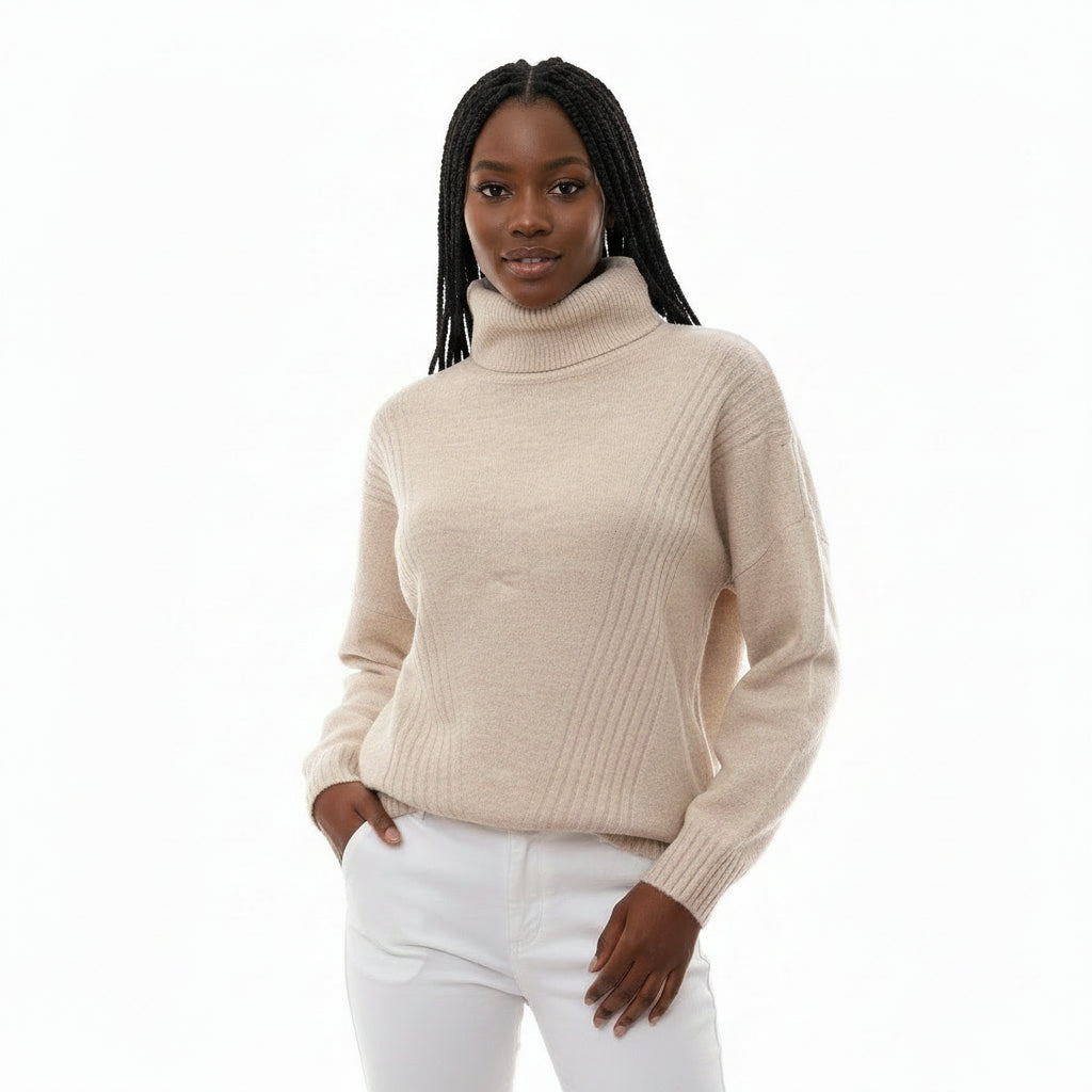 Turtleneck Knitted Top