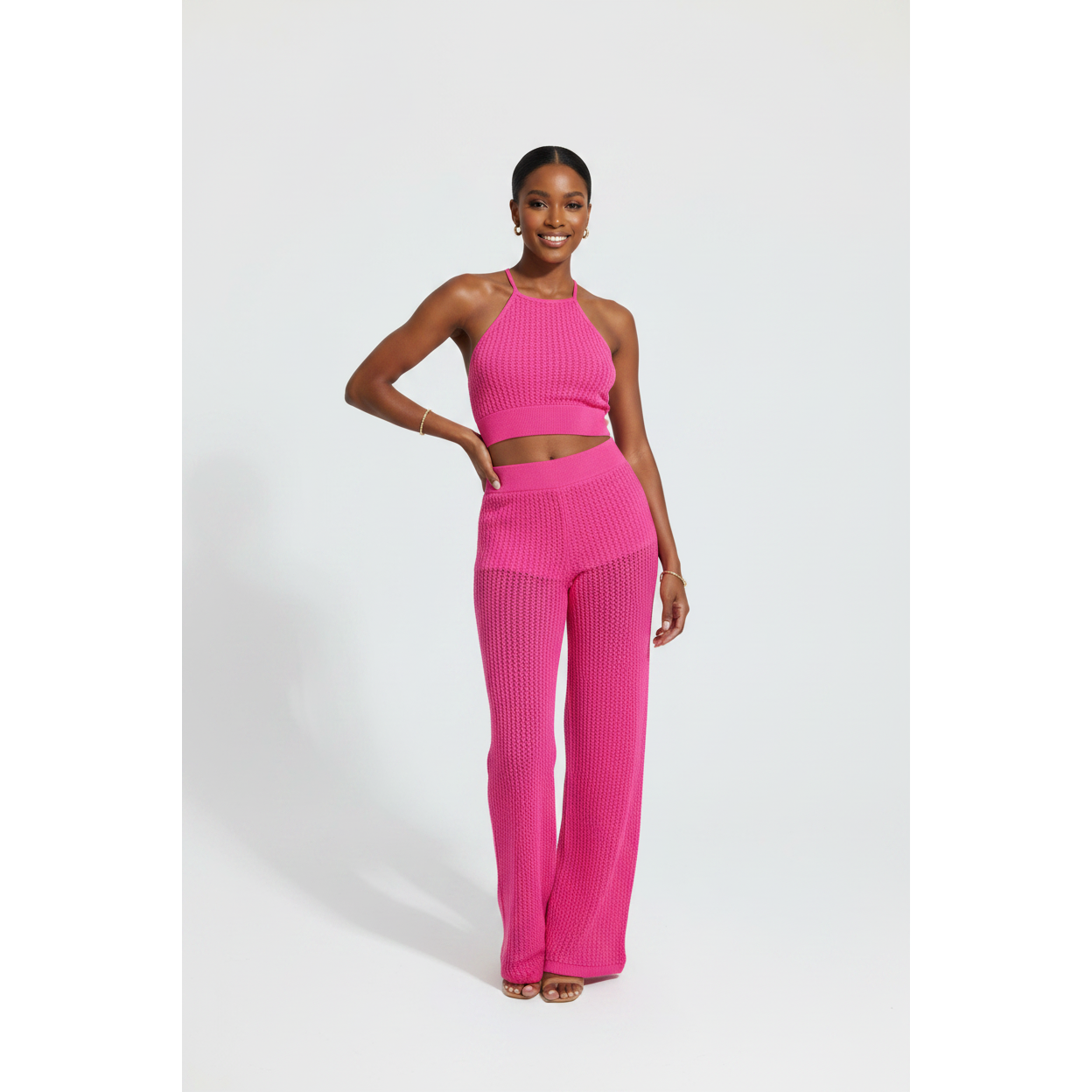 High Waisted Palazzo Set