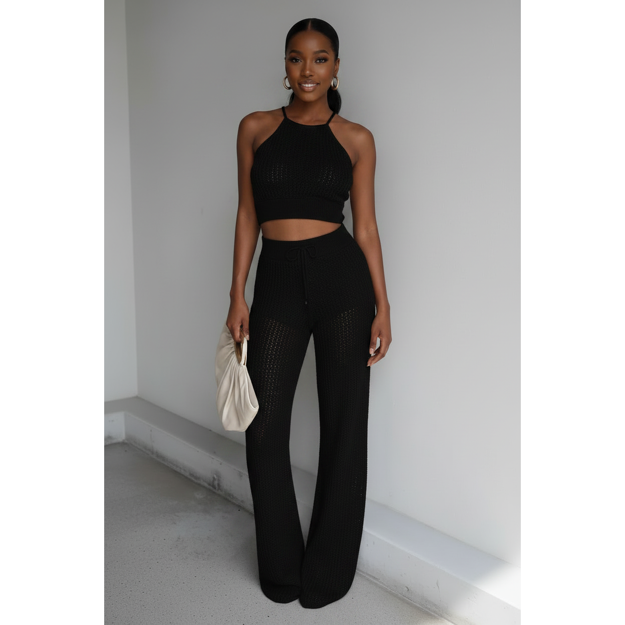 High Waisted Palazzo Set